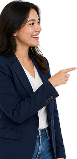 Tax expert pointing